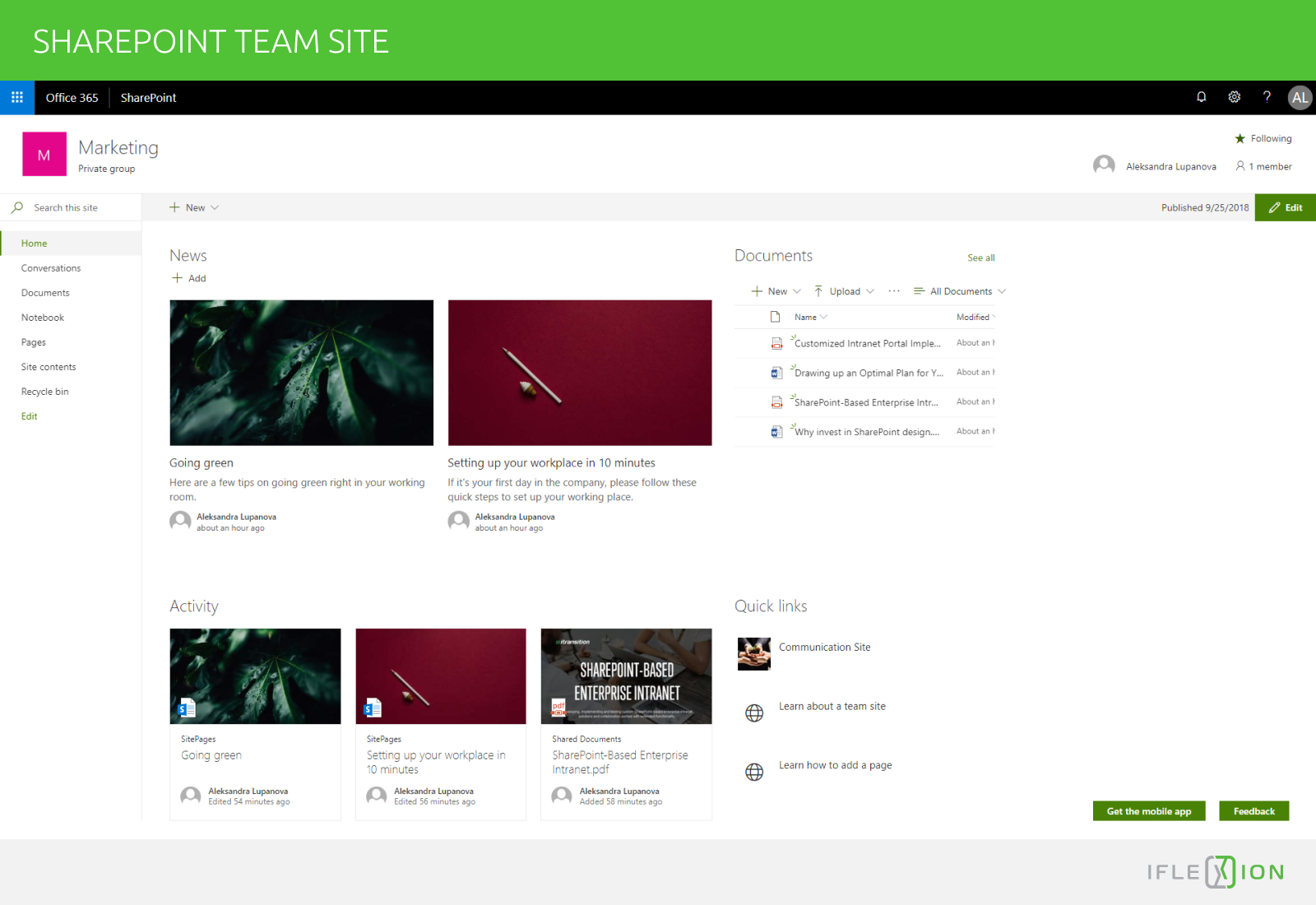 SharePoint team site